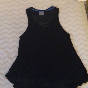 Black mesh tank top